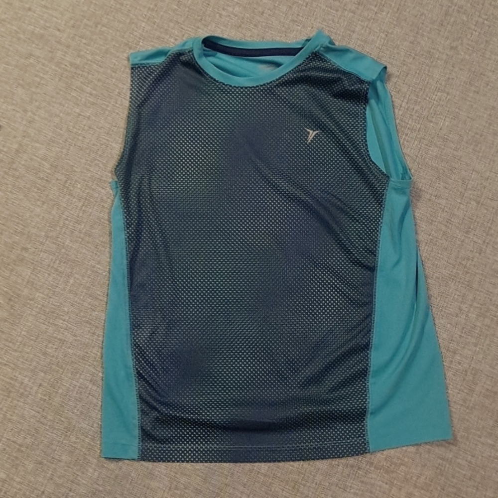 Old Navy Athletic Dri Fit Teal and Navy Tank Boys YLG